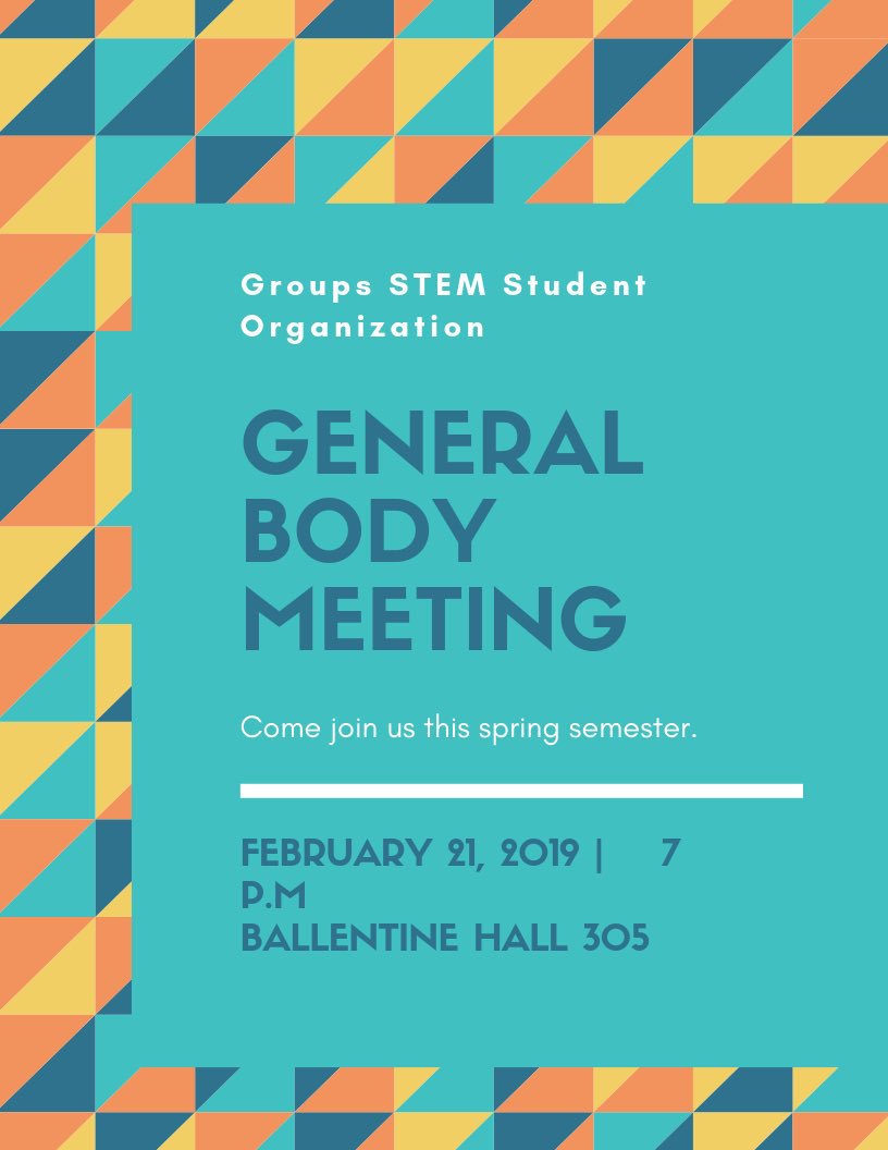 Another day, another meeting. GSSO will see you on the 21st ✨