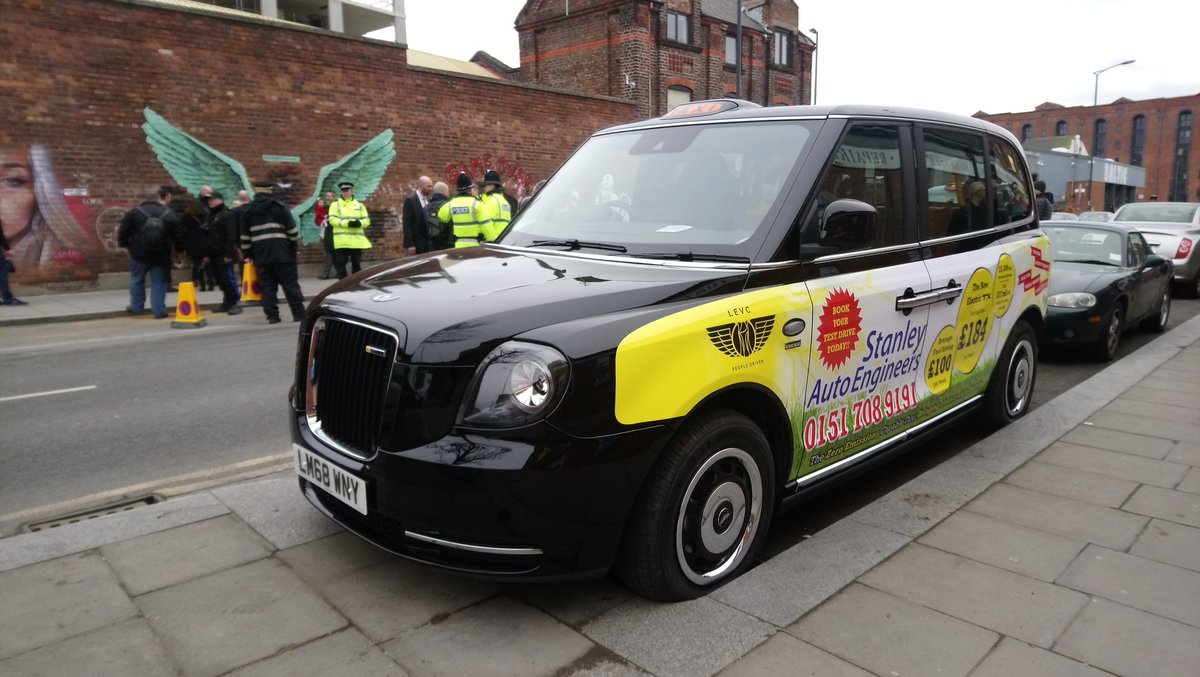 DaveThePapLpool's tweet photo. Electric taxi, Birmingham, Leeds, Notts, derby, will have Clean air zones, will Liverpool follow suit, @clearairzone @lpoolcouncil @ElectricTaxiCab @LondonEVCompany @investliverpool @LpoolBIDcompany #Levec #electrictaxi #Liverpool #electrictransport https://t.co/54VCxiqdUd