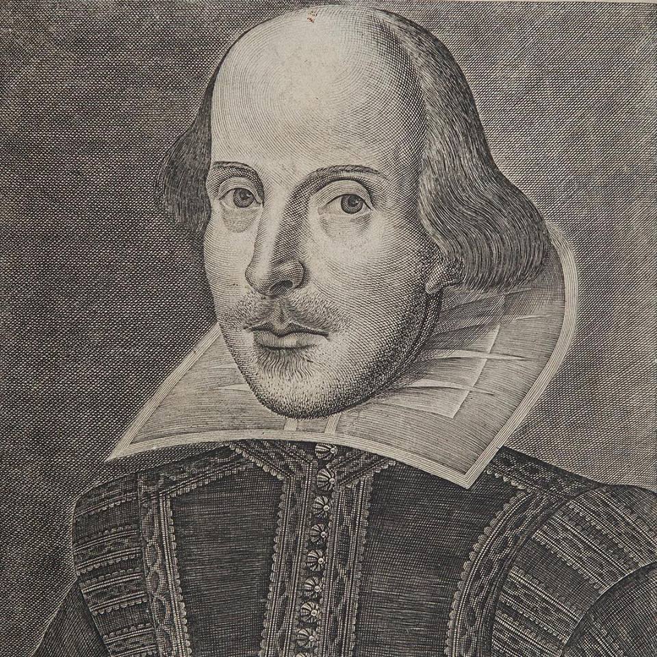 A portrait of William Shakespeare