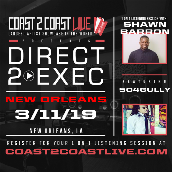 504Gully's tweet photo. Vote for me to perform for a Major Label A&amp;R at #Direct 2 Exec New Orleans 3/11/19 - A&amp;R at Atlantic Records! https://t.co/jagtgQi3vI #Coast2Coast https://t.co/aEHyvwIUDS