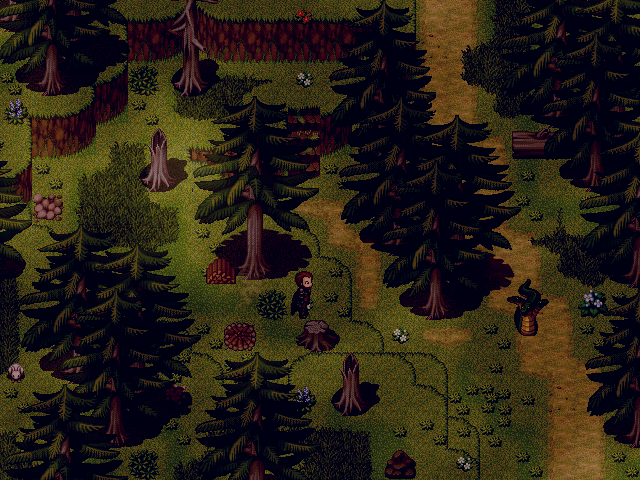 In Amarok you will see many locations - from dark forests and arctic deserts of Skandvik, to sunny hills and marshy slums of Torin. Besides upgraded RPG Maker graphics, we also plan original day and night system and exploration will be accompanied by original soundtrack. #gamedev