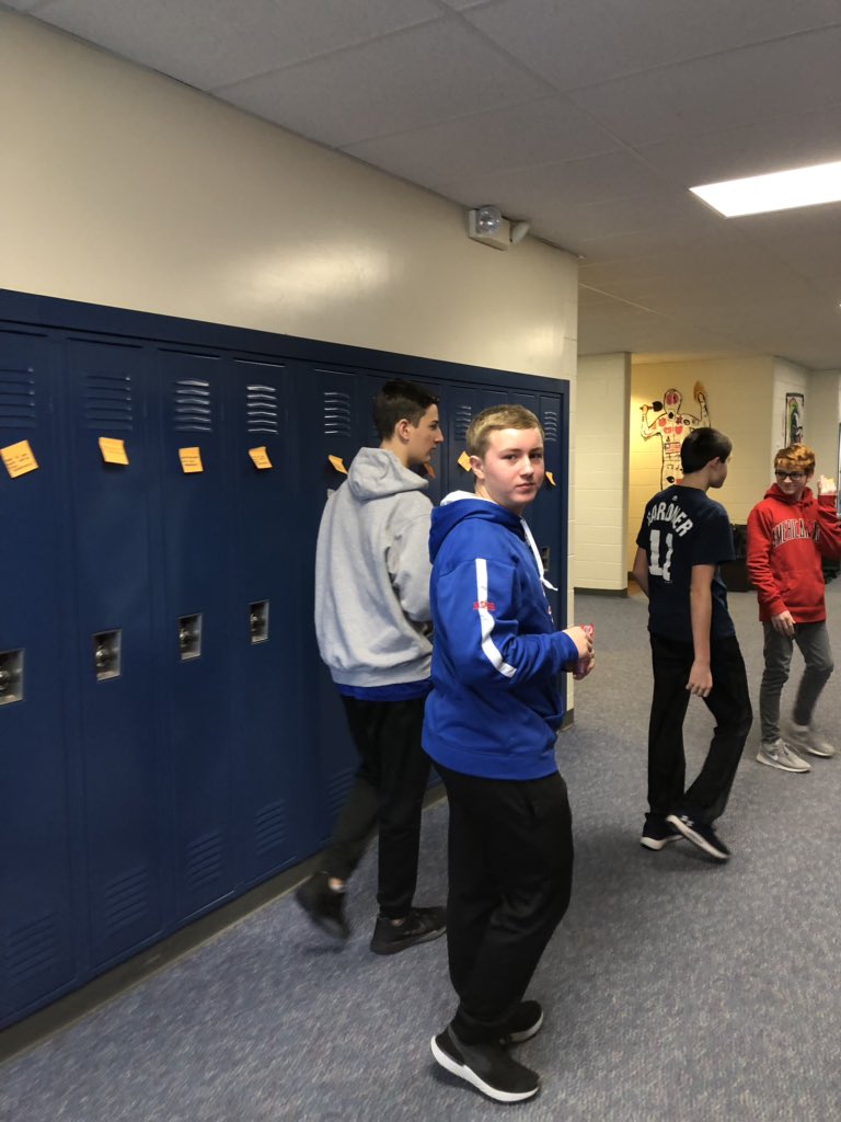 coachtreadway1's tweet photo. Granite State RESPECT Week Day #4.. BE RESPECTFUL!! Today our health students plastered the school with relationship questions &amp; positive statements. #respectweeknh #respectweek2019 #lancerRESPECT @Londonderry_lhs @NHCADSV https://t.co/vhRtKOigg4