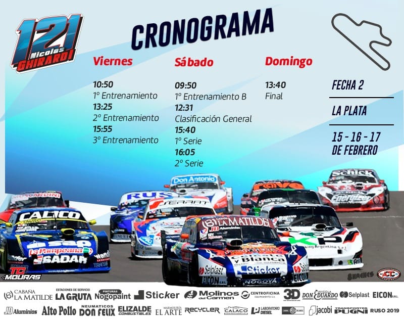 Viajando al <a href="/AutodromoMouras/">Autodromo Mouras</a> para la 2° fecha del #TCM. Les dejo el cronograma de actividades <a href="/dimeglioms/">Di Meglio Motorsport</a> <a href="/actcargentina/">Turismo Carretera ACTC</a> #Nogoyá #121
