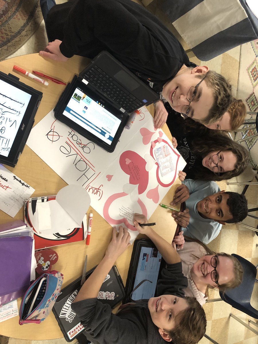 FitzFitz109's tweet photo. Some incredible Plains students showing love for their teachers. Love how they use chrome books for sketching out a plan. @PlainsFirebird1 #WEAreLakota https://t.co/Oji3ThblkU