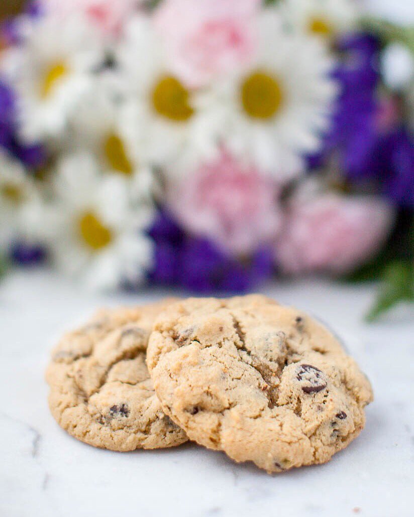 Happy Valentine’s Day! How are you celebrating?

Last week I baked and photographed these chocolate chip cookies and Shelby hasn’t even had one. 🙄 He gave me an adorable card this morning, so I suppose he’s still a good husband. 😅