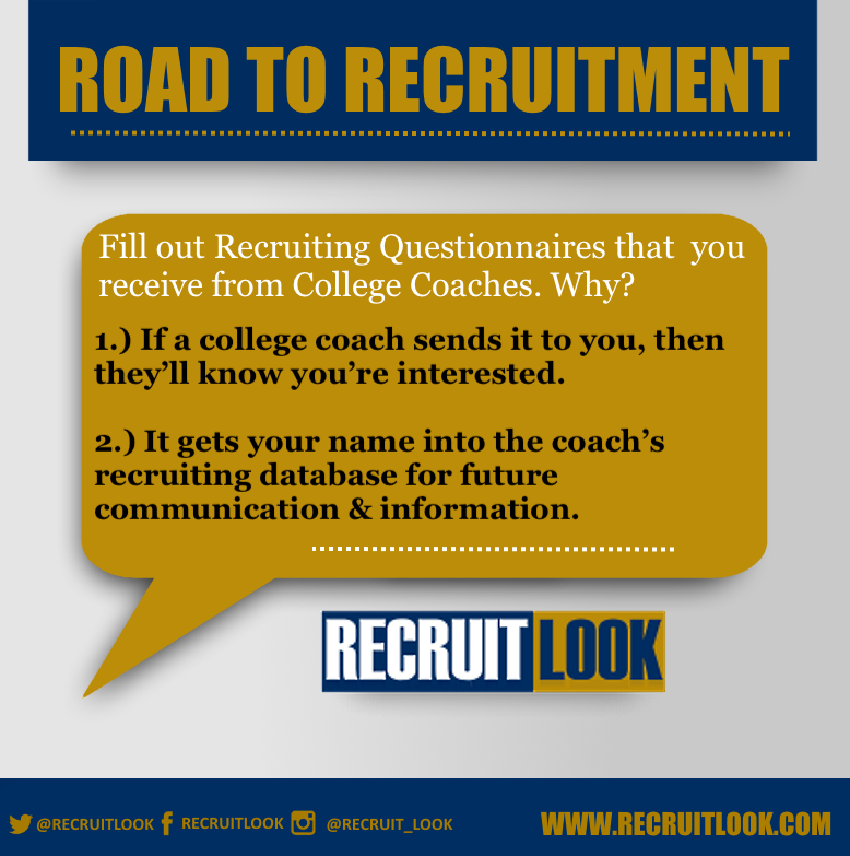 Recruiting Questionnaires... you receive these in the mail or from coaches online. They have a bigger importance than you might think. Fill them out!

More info 👇
recruitlook.com/should-athlete…