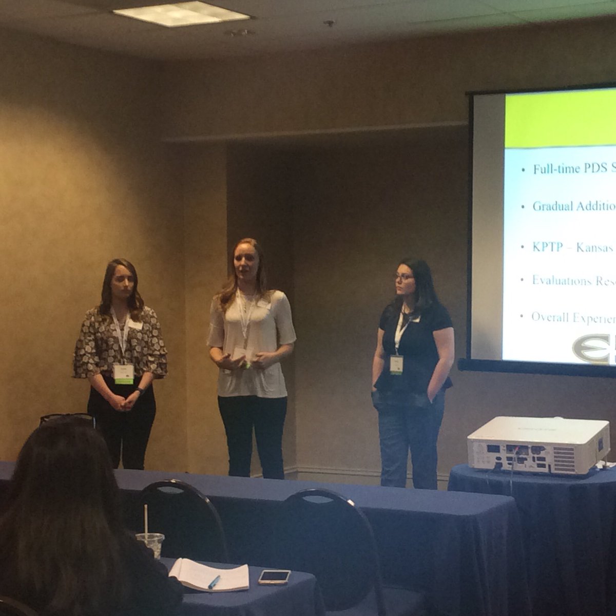 Todd_ESU's tweet photo. These ladies represented @emporiastate @eledesu this morning and how rigorous this program is at all phases. They get another opportunity with a couple poster sessions tomorrow and a STEM Presentation. @TTC_ESU @TTC_Dean @NAPDS9 #TeachingExcellenceSince1863 https://t.co/BTdAnmH1k5