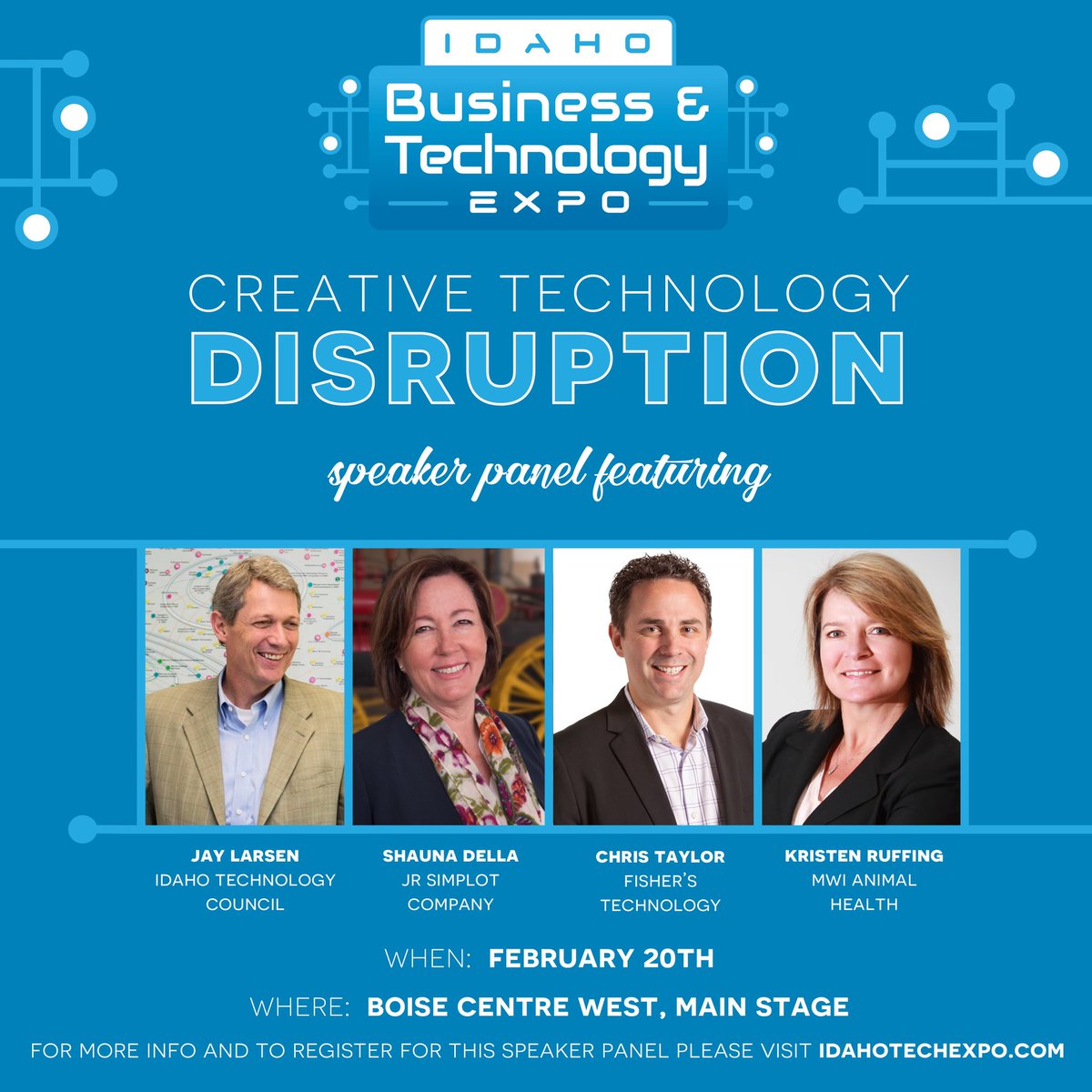 fisherstec's tweet image. Chris Taylor, Fisher’s President and CEO, will be on a speaker panel for the Idaho Business &amp;amp; Technology Expo happening next Wednesday, Feb. 20th! For more info visit: idahotechexpo.com

#Idahotechnology
#speakerpanel
#fisherstechnology