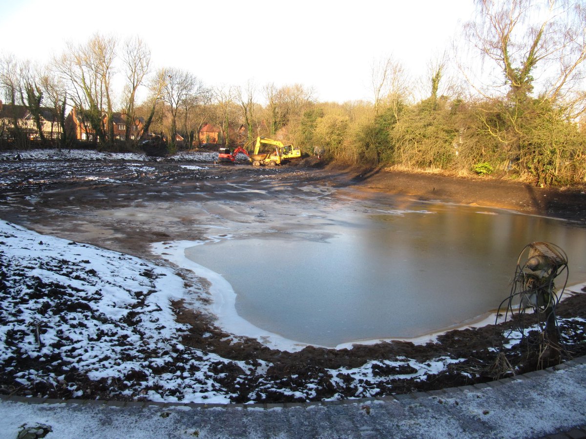 Sarehole_Mill's tweet image. #ThrowbackThursday In 2012 the millpond was dredged due to a build up of silt. It was very muddy work and one of the diggers got stuck!
With the crowdfunding money we will be tackling the tailrace, where the water flows away from the mill. 
#muddywork #heritage #restoration
