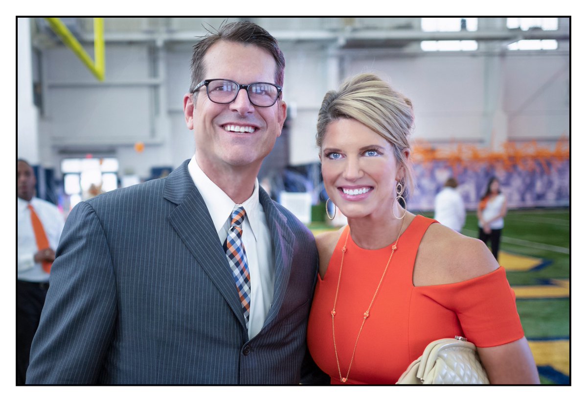 Happy Valentine's Day to the most beautiful couple inside and out that I know- Coach Jim and Sarah Harbaugh. ©@DavidTurnley