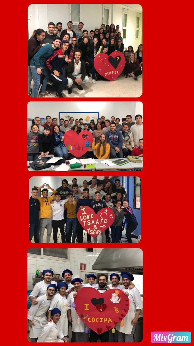 fpvedrunasev's tweet photo. Hoy es #SanValentin y en nuestra Escuela somos muchos los que estamos #Enamorados porque ¡Amamos nuestras profesiones! Y lo demostramos día a día con el esfuerzo y la pasión que ponemos en todo lo que hacemos. Cada ciclo lo ha celebrado a su manera. ❤️💖🧡💛💚💙💜💝 https://t.co/9maoVTPfzB
