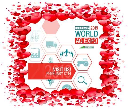 NewEraFarm's tweet photo. You know, strolling around #WAE19 with a #loved one may be the start of a pretty great #ValentinesDay to a lot of #WorldAgExpo goers! We would #love to see you at our booth today! #BuildingC #3512 #3513 https://t.co/6AFFlK6nRx