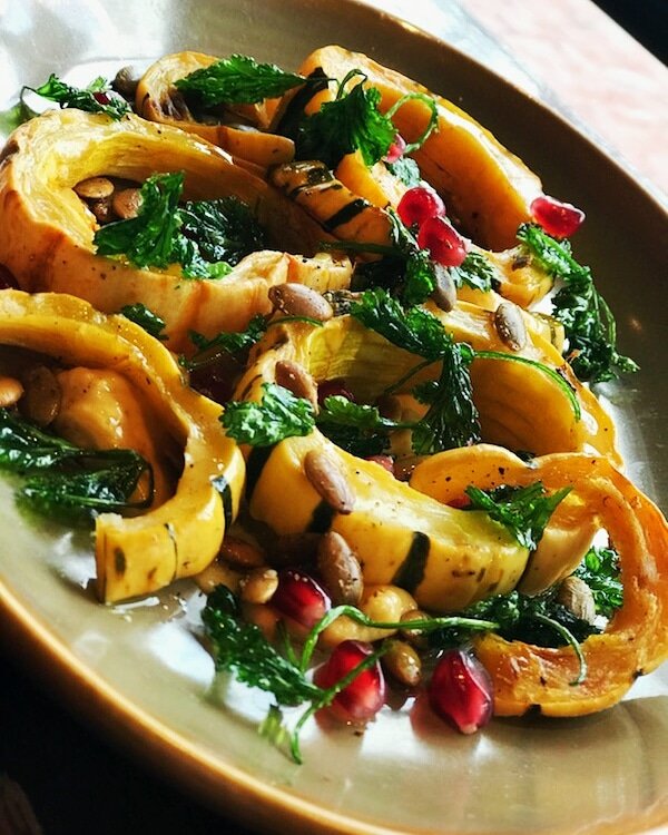 Valentine's Day appetizer special: Roasted Delicate Squash; chili pepitas, pomegranate, fried coriander, arugula, garlic crème. 

Call 617-497-4900 or visit Graftonstreetcambridge.com to book your table for tonight. 

#ValentinesDay #ValentinesDay2019 #harvardsquare #bostoneats
