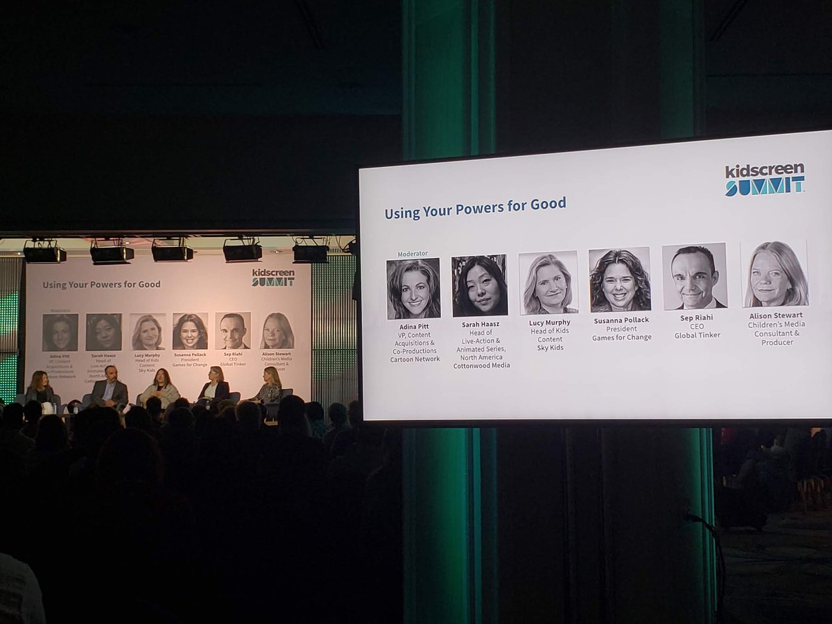 andrianaoliva's tweet photo. Media x social good. Loving this @kidscreen Summit panel ft. @cartoonnetwork @CottonwoodMedia @SkyKidsOfficial @G4C @SusannaPollack @GlobalTinker @hopeworksproj! #Kidscreen19 #SocialGood #Miami #KidsTV #SeaperPowers https://t.co/cJwavPidNX