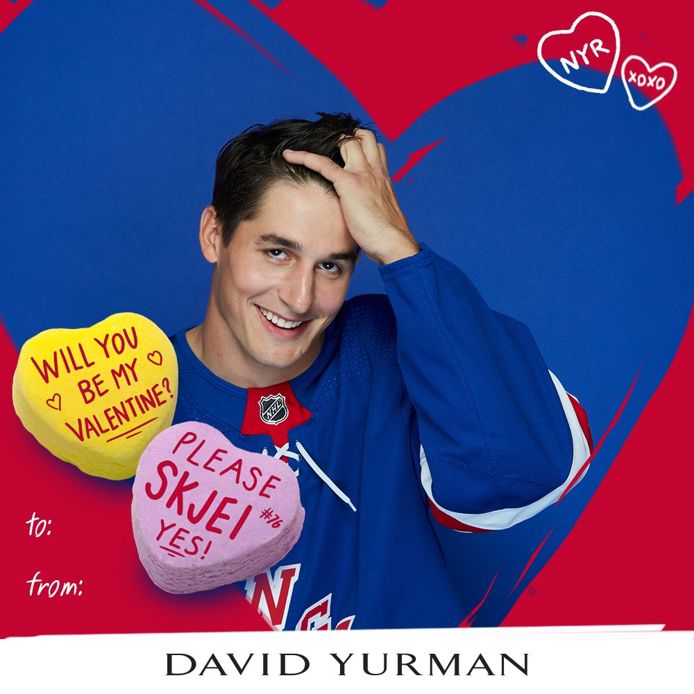 Rangers Valentines Cards, credit NYRangers Instagram : r/rangers