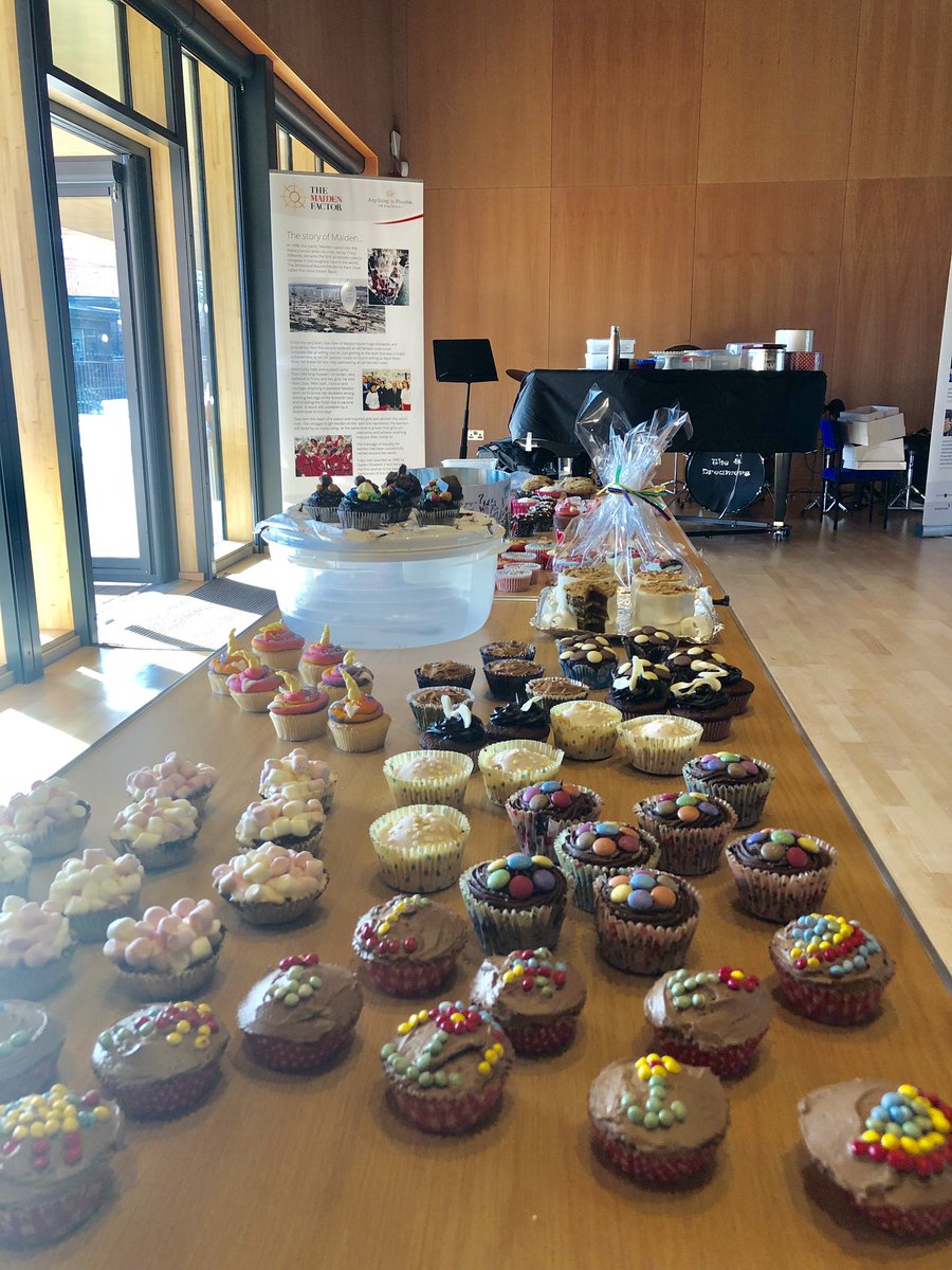 StSwithunsPrep's tweet photo. Such a super afternoon hosting the St Swithun’s @BritishBakeOff and sale in aid of our school charity @maidenfactor! Well done to our star bakers👩‍🍳 and the Kingfishers who were the overall winning house💙🧁! #maideninspires #StSwithunsCommunity #ContributionstotheCommunity https://t.co/3QQb76OYb2