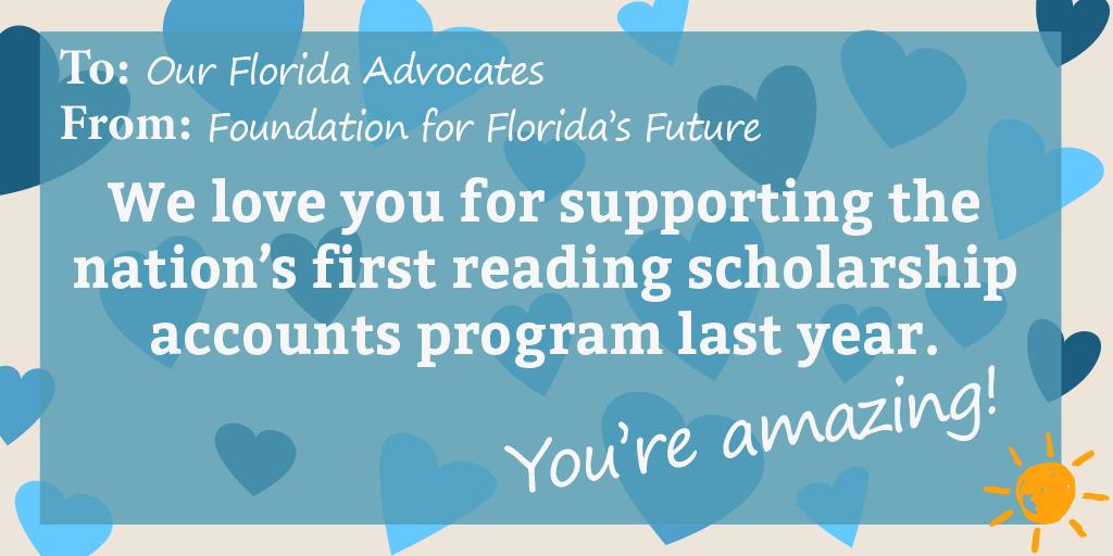 We love you for supporting the nation’s first reading scholarship account program last year. You’re amazing!
#HappyValentineDay #earlyliteracy #K3Reading
@StepUp4Students