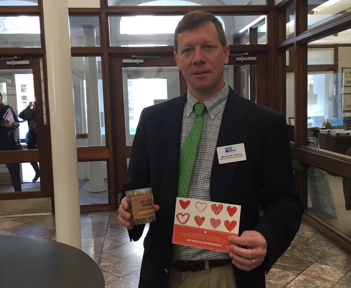 Our staff is out on the town today to deliver #ValentinesDay treats to donors today to thank them for supporting our work in education, financial stability and health! <a href="/greyghostbakery/">Grey Ghost Bakery</a> #chs #GiveUnited