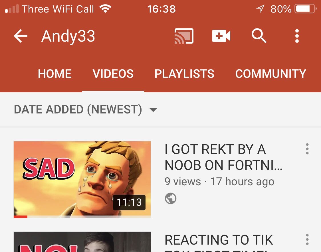 Andy33gaming5's tweet image. NEW VIDEO🔥🚨🔥🚨
I GOT REKT BY A NOOB ON FORTNITE 
youtu.be/aa1Pd6z7itE