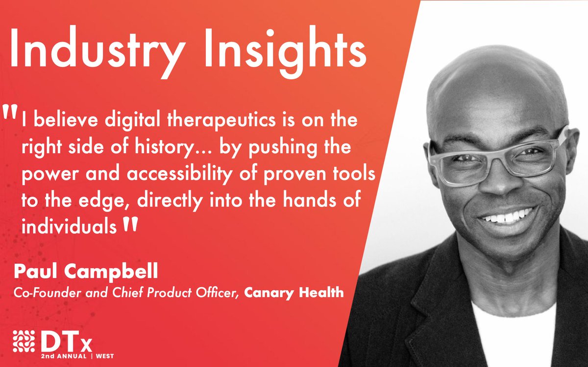 DTxDM1's tweet photo. Check out the newest edition of industry insights!  

This time we caught up with Paul Campbell, @CanaryHealth's Co-Founder and Chief Product Officer.

Read the exclusive interview here: https://t.co/7G3NBHFQuN https://t.co/GRfFTafjAn