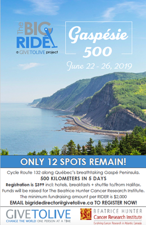 give2live's tweet photo. Do something good for your heart today! Sign up for a 5-day, 500km ride on the beautiful Gaspé Peninsula, with shuttle, accommodations &amp; breakfasts included. Tick tock, only 12 spots left, no holds, first come first served. https://t.co/vecNOYrpbC … https://t.co/9xri884va6
