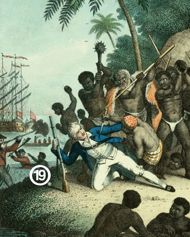 19Magazine's tweet image. On this glorious day of February 14th, 1779, #colonizer, #pirate, #rapist and land theft #CaptainJamesCook was finally killed in Kealakekua Bay, in Hawai’i. ✊🏾 #APDTA #Nation19 #Pacific #Aloha #Talofa #Hawaii #captaincook bit.ly/2X37BRb