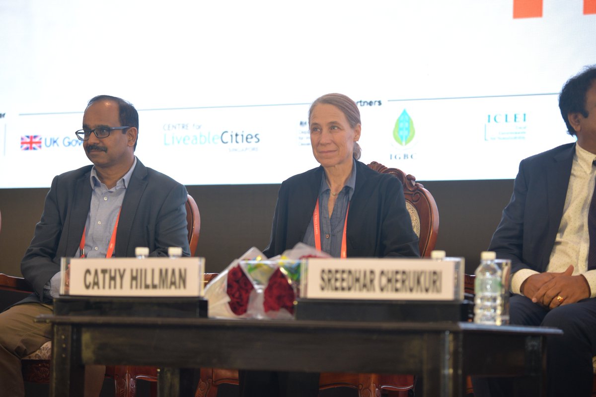 Ms. Cathy Hilman, Board Member-Women in Cities International @ Valedictory appreciated the Happy Cities Summit for taking up a sensitive &amp; progressive topic like gender inclusiveness &amp; was hopeful of Amaravati imbibing these outcomes #HCS2019 #Valedictory #APCRDA