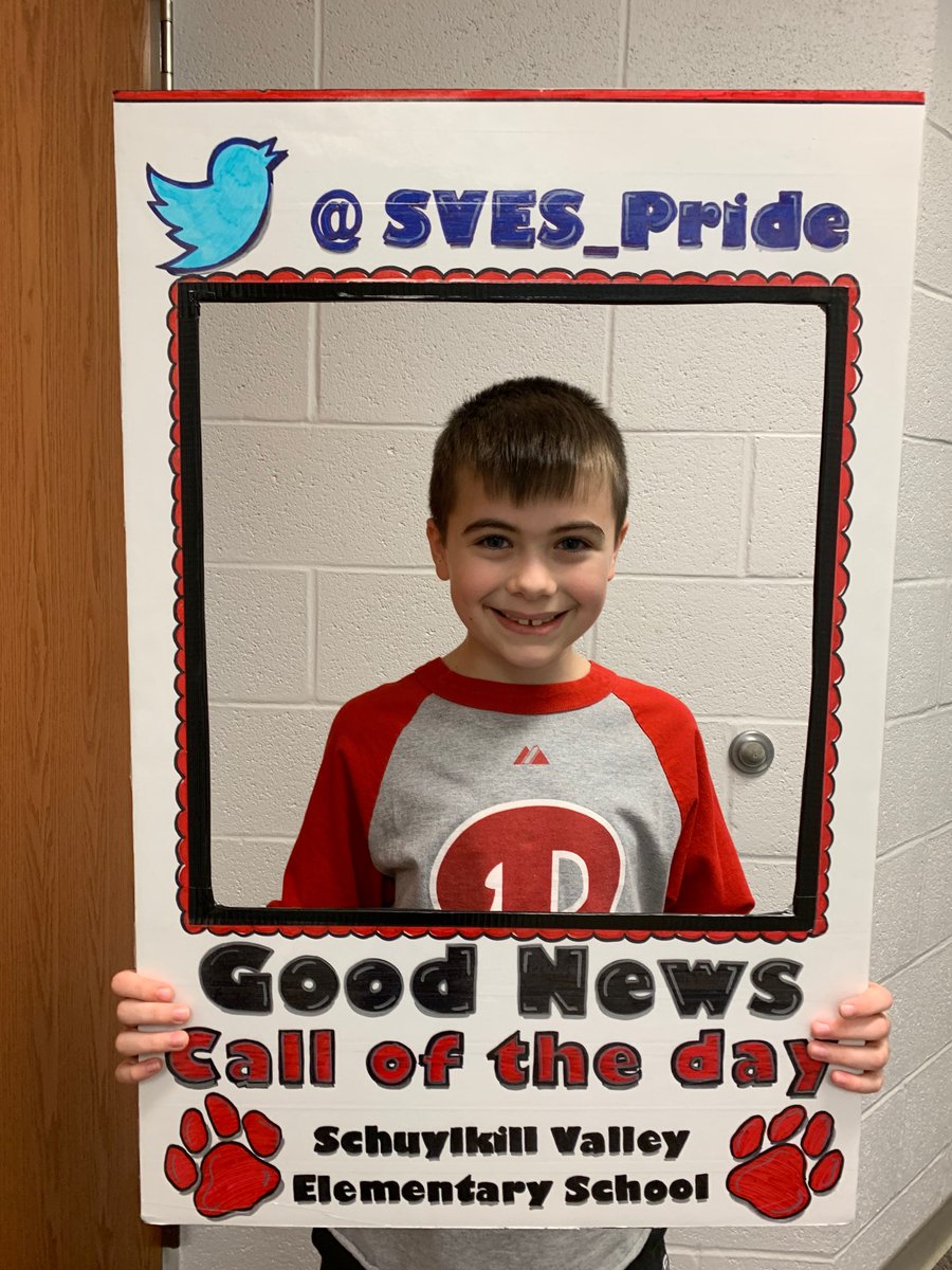 This awesome 3rd grader was caught Showing Respect. He always shows respect to the teachers and other adults in the school building. He continually knows and follows the classroom expectations. #sves_pride #GoodNewsCallOfTheDay