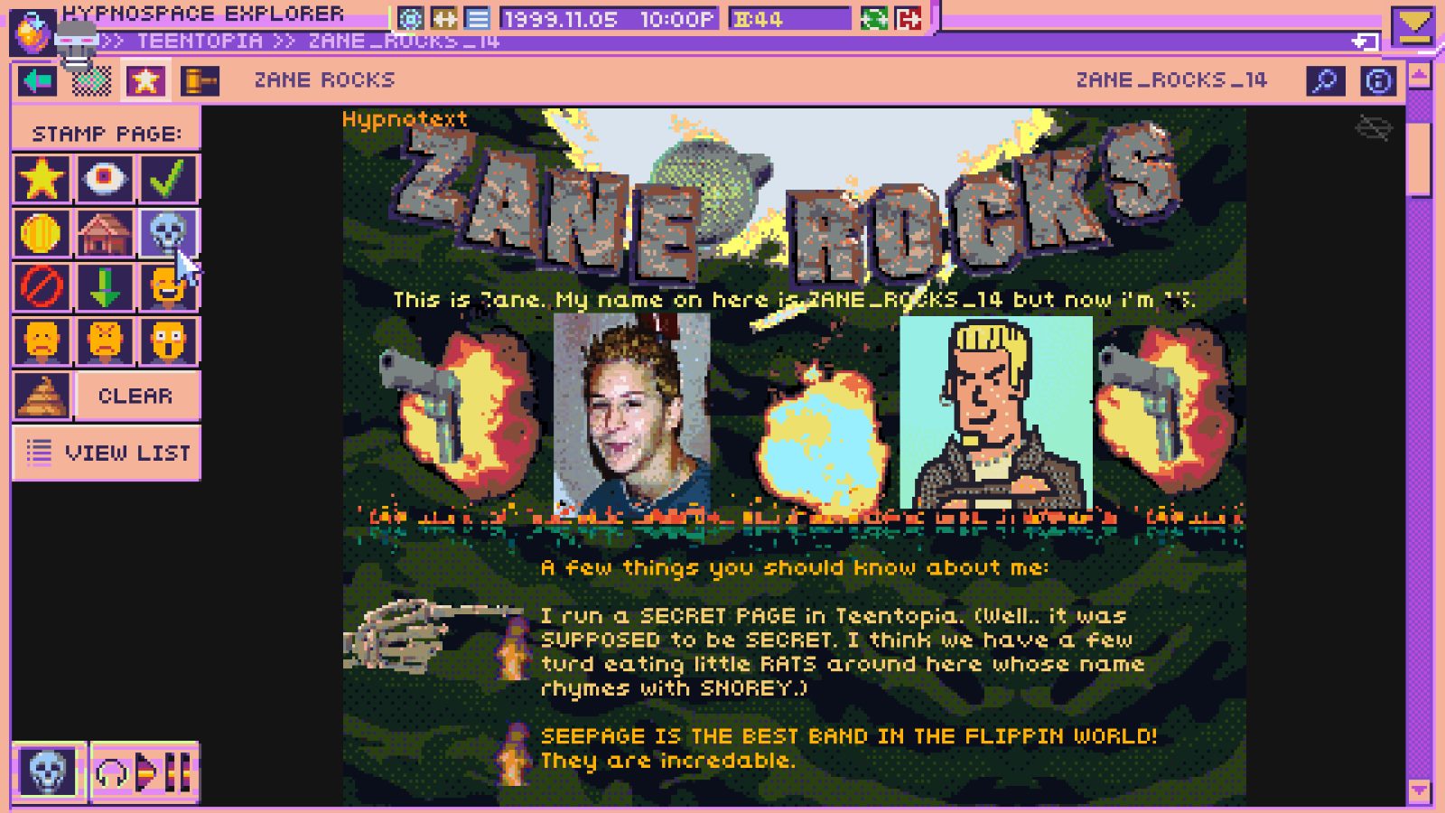 Rock Paper Shotgun on X: Set your Bonzi Buddy to remind you that  Hypnospace Outlaw launches on March 12th. The bizarre retro-future 90s  internet simulator still looks as gleefully weird as ever 