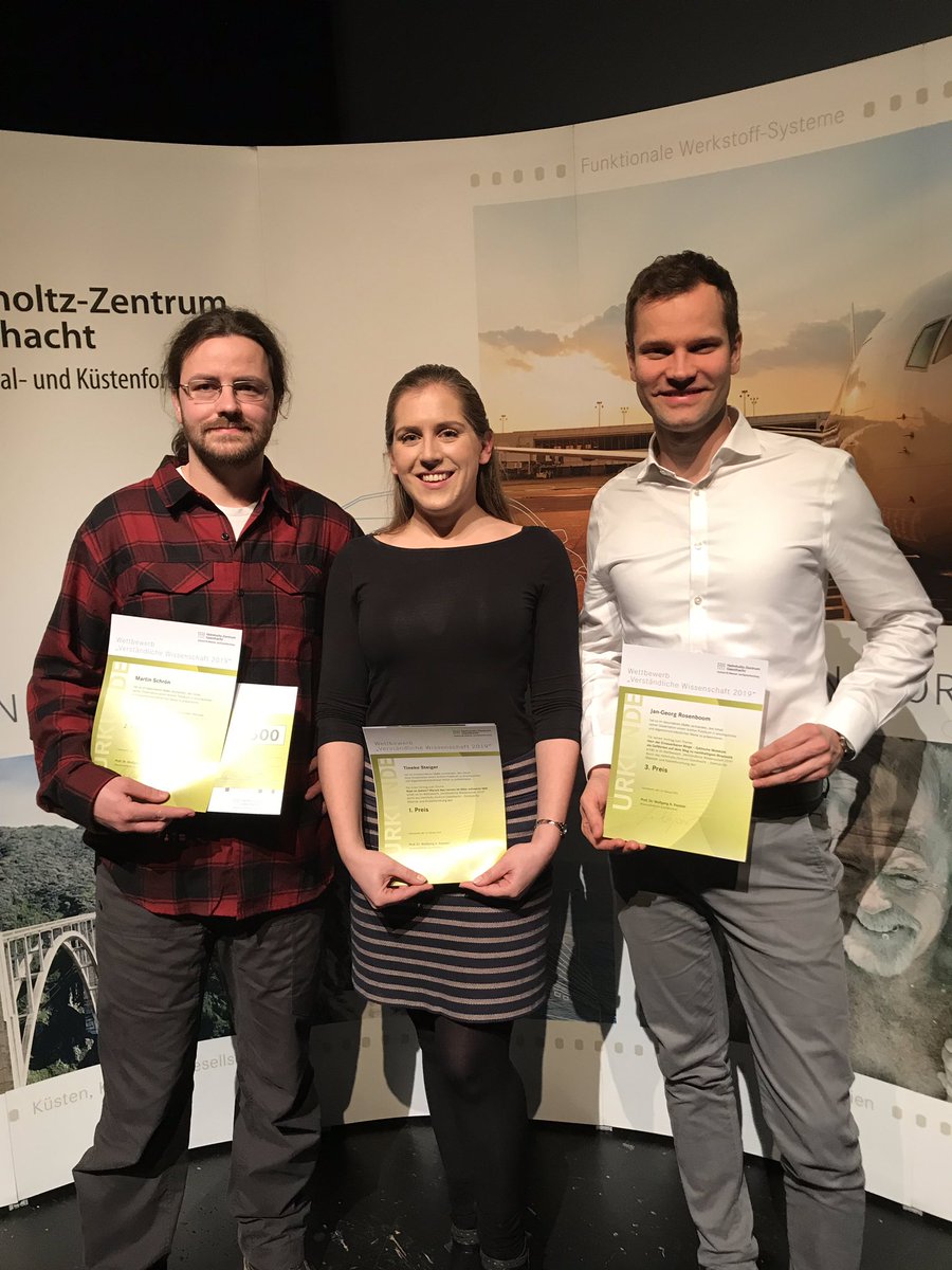 Herzlichen Glückwunsch an die Gewinner!!! Der 1. Platz geht an Tineke Steiger, der 2. an Martin Schrön und der 3. an Jan-Georg Rosenboom
