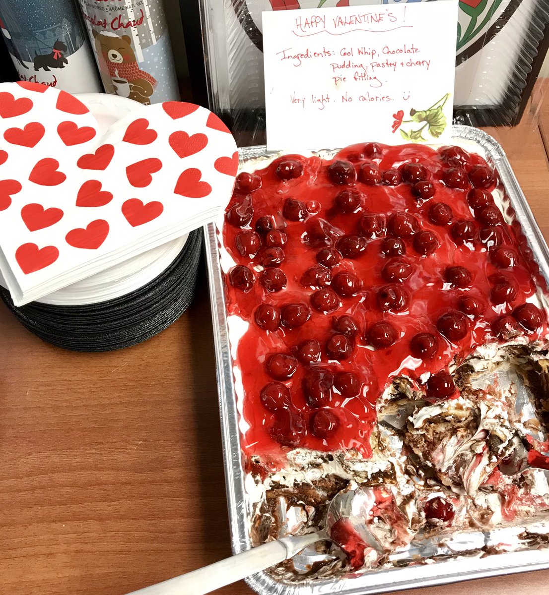 This. 
Grateful for colleagues who are Valentine’s Day savvy.
#TaraRegota ❤️😍