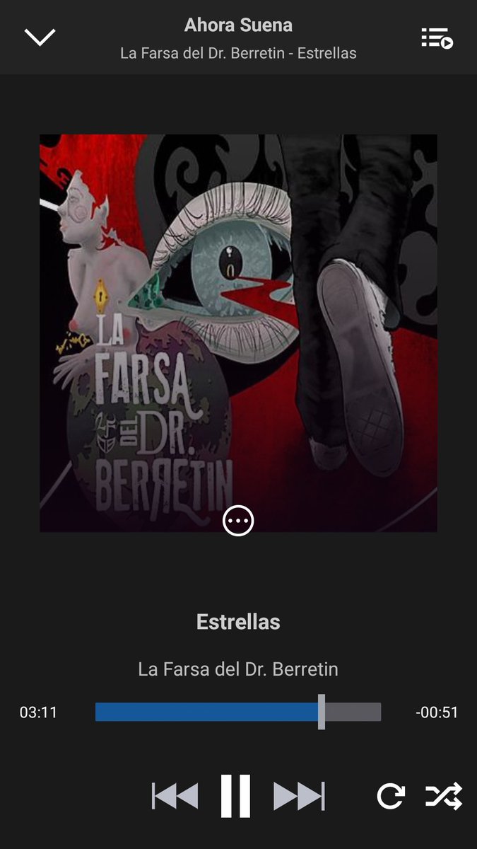 Para este día #SanValentin 
Escuchando #estrellas un corte terrible de la <a href="/LaFarsadelDrB/">LaFarsadelDrBerretin</a>