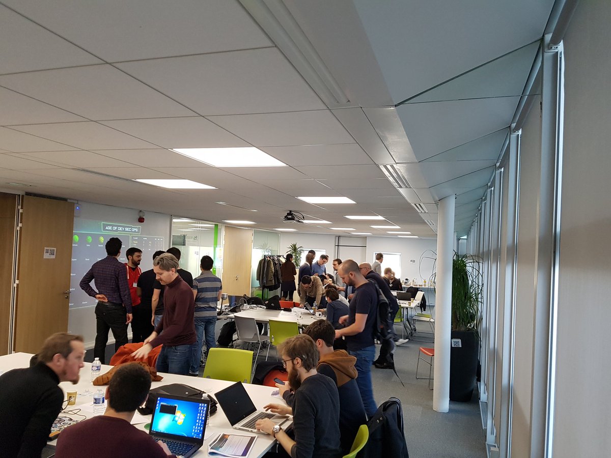 cyrillegrifo's tweet photo. Great day with some of our #Devs, #Secs & #Ops to test the serious game for the next #AXADevSummit4 . Big thanks for attending and for your feedbacks guys. We hope you had a good time. See you soon with the final version and new surprises. https://t.co/BJAB3NsU1m