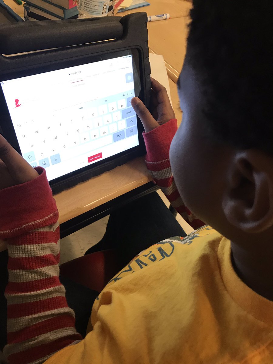 Ss sent e-cards to kiddos at St. Jude Research Hospital! Their messages were so sweet 💕