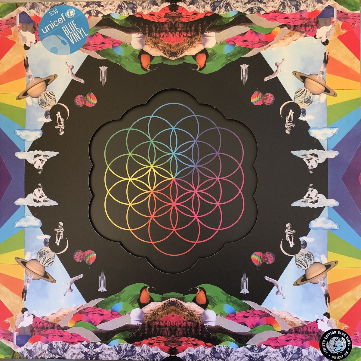 This lovely new #Coldplay vinyl arrived today. I won it in a charity draw following a donation. It’s numbered 11 and incredibly limited to 50 worldwide. The vinyl looks and sounds awesome. Very pleased with it.
A Head Full Of Dreams • Coldplay 
#unicefbluevinyl #nowplaying