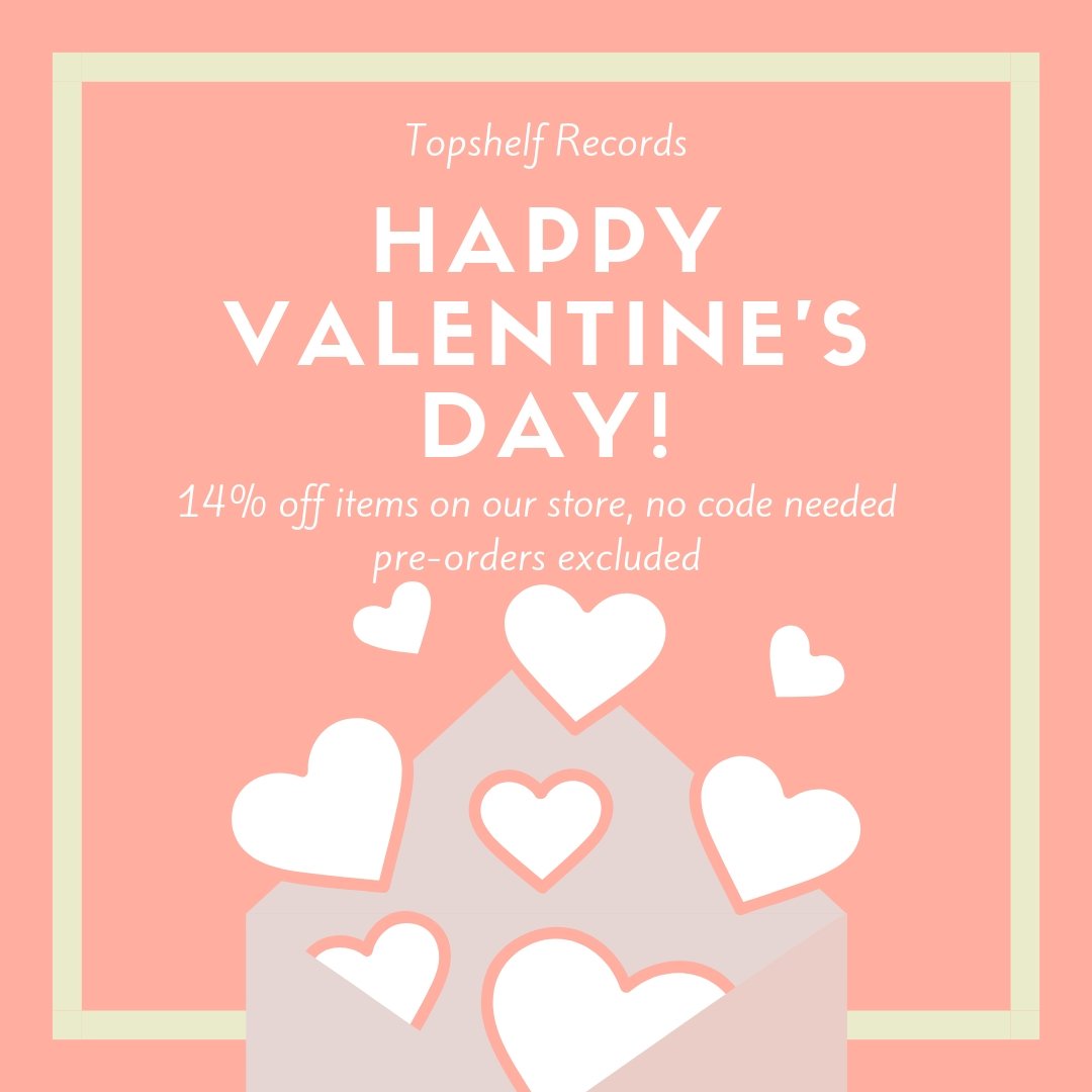topshelfrecords's tweet photo. Take 14% off our store all day because we LOVE YOU!!!!!!!! 😍

https://t.co/hbQ6eitTGO // https://t.co/eRIeuW8ktN https://t.co/TyCJkxt8zt