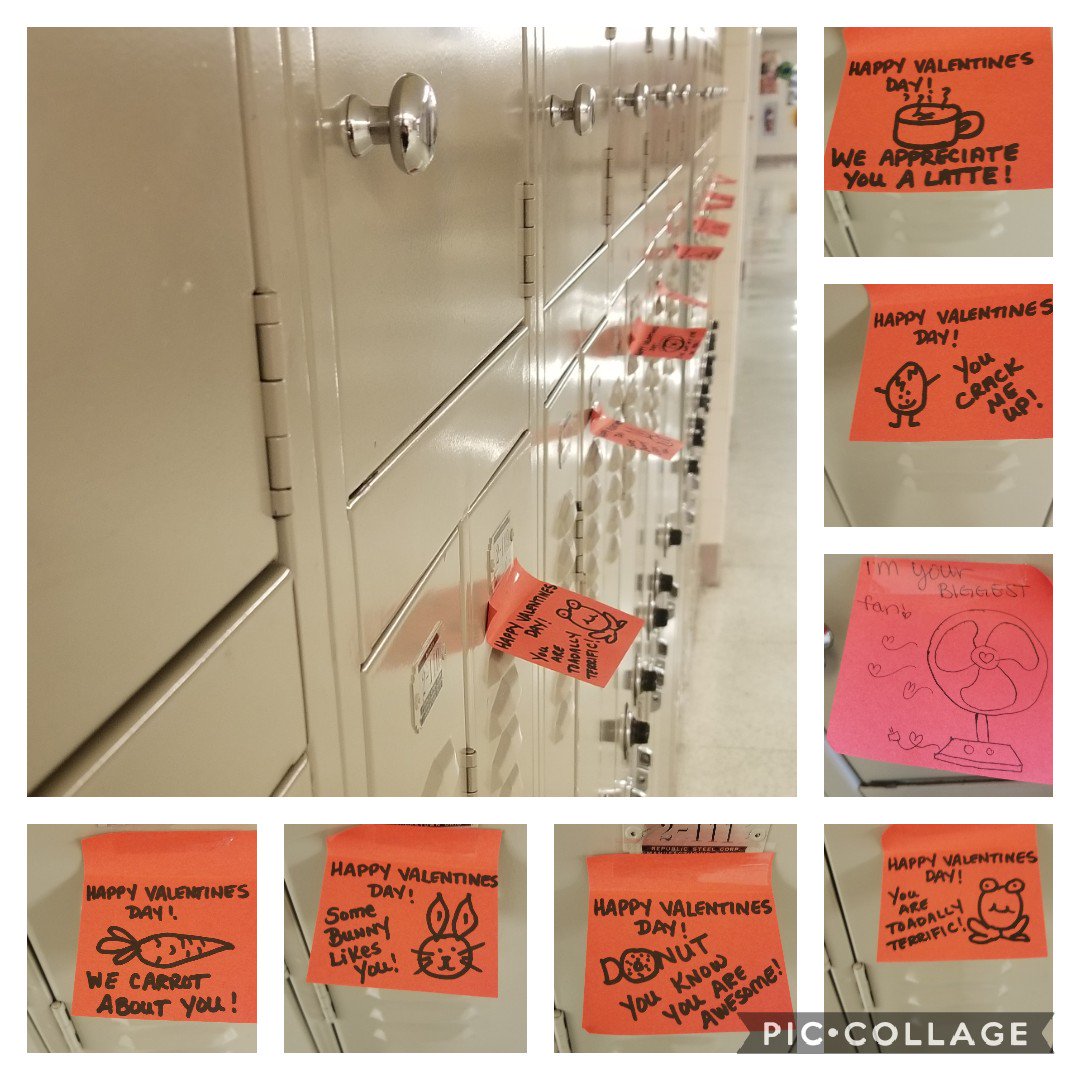 JZcoffee4life's tweet image. Some "bunny" cares about you!  SADD does! Students Against Destructive Decisions decked the halls,  literally, with 100s of messages of positivity. @owlhoop44 @eschaeffer76 @MikeMish10  #muhlpride