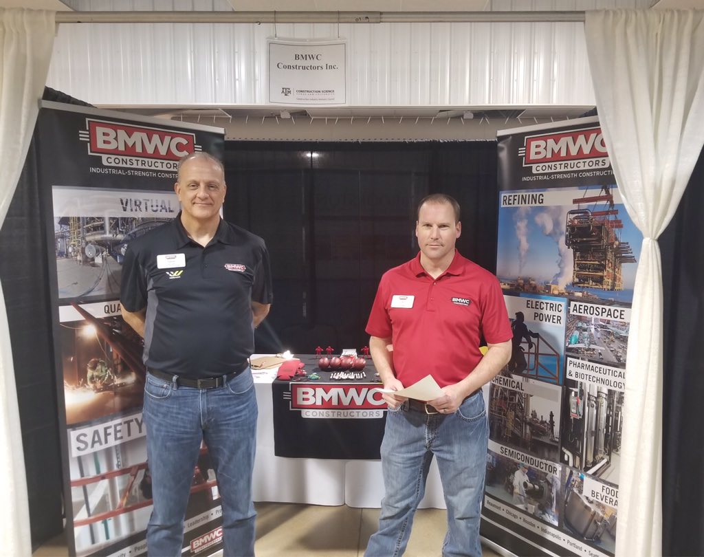 BMWCConstructor's tweet photo. BMWC is at Texas A&M Unversity today for the Construction Career Fair. Stop in for a chat with Steve and John about internship and job opportunities!
#construction #constructionfair #texas https://t.co/sxkjchM5Gd
