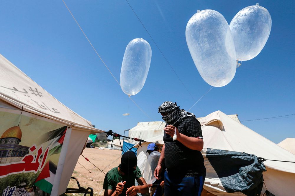 #AskHamas @HamasInfoEn We noticed you use condoms as incendiary devices to cause mass destruction. Have you ever tried using them the way they're meant to be used? Follow up question: Can you please do so?