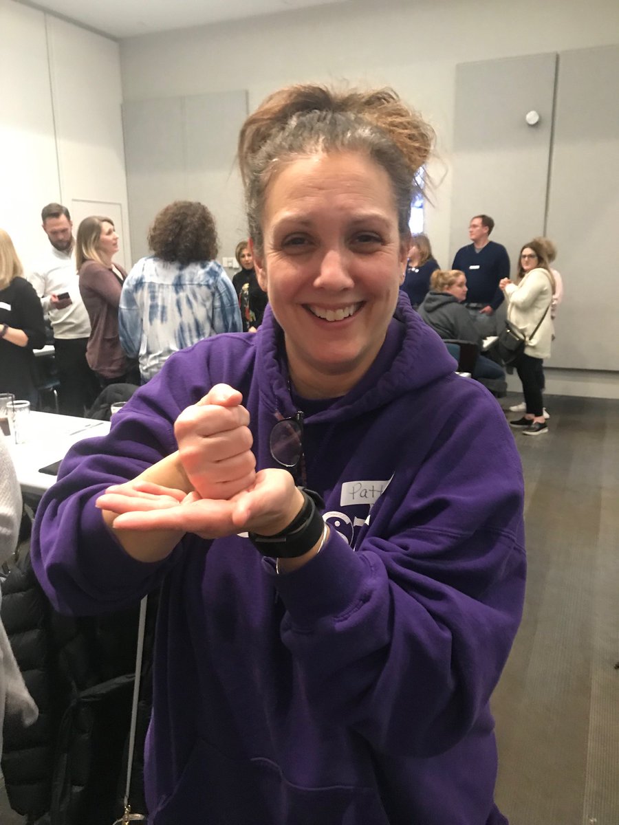 Rock, paper, scissors champ! ⁦@pamccormick⁩ #lovelearninginWB  #Abbott2020