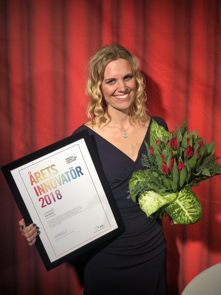 Vinnare av Årets Innovatör 2018 är Åsa Öberg AB. #EN19 #eskilstunanaringsliv #ÅretsInnovatör
