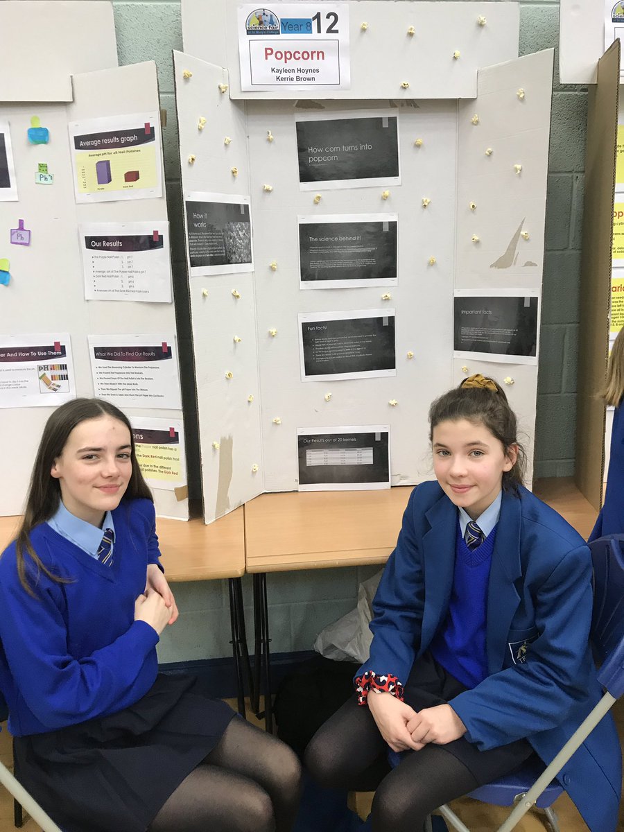 mariemccolgan's tweet photo. Do you know why popcorn pop? Kathleen and Kerrie are experts on the science of corn 🌽 popping 🍿 #SMDscienceFair19 #SMDScienceWeek19 https://t.co/w04XfIZ9Yg
