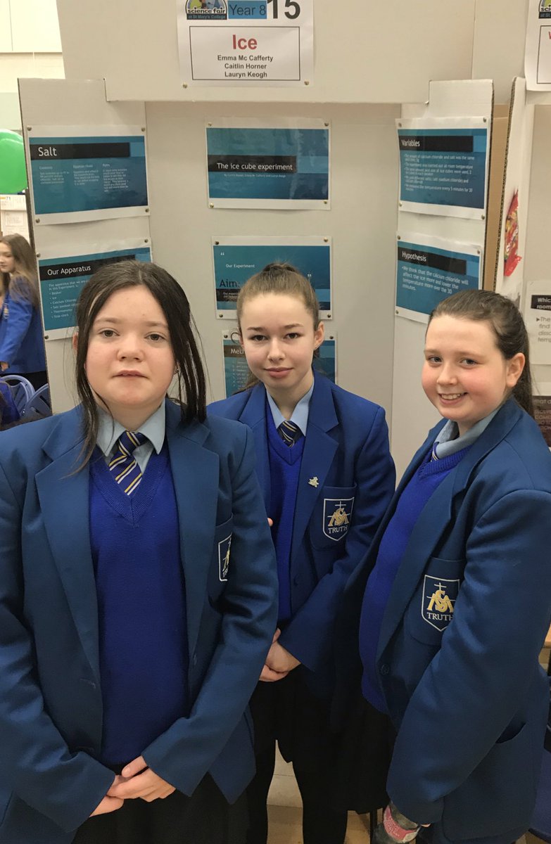 mariemccolgan's tweet photo. Frozen facts! Emma, Caitlin and Zlauren know all about the science of ice! #SMDscienceFair19 #SMDScienceWeek19 https://t.co/1MPIvqgLg3