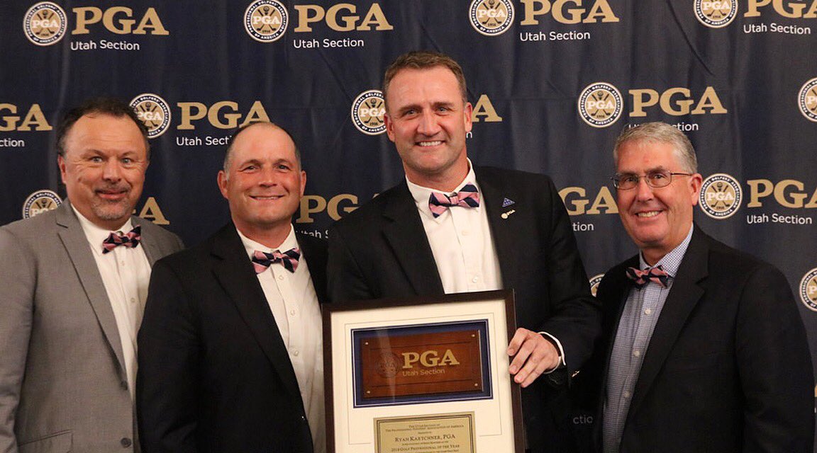 It might be gloomy out but we’re celebrating all things golf because Ryan Kartchner, Promontory’s Director of Golf won the prestigious Professional of the Year from the Utah Section PGA ⛳️🏆🏌🏻‍♂️ Congratulations, Ryan 🙌🏻 we are so lucky to have you! #LovePromontory 📸 @FairwaysMedia