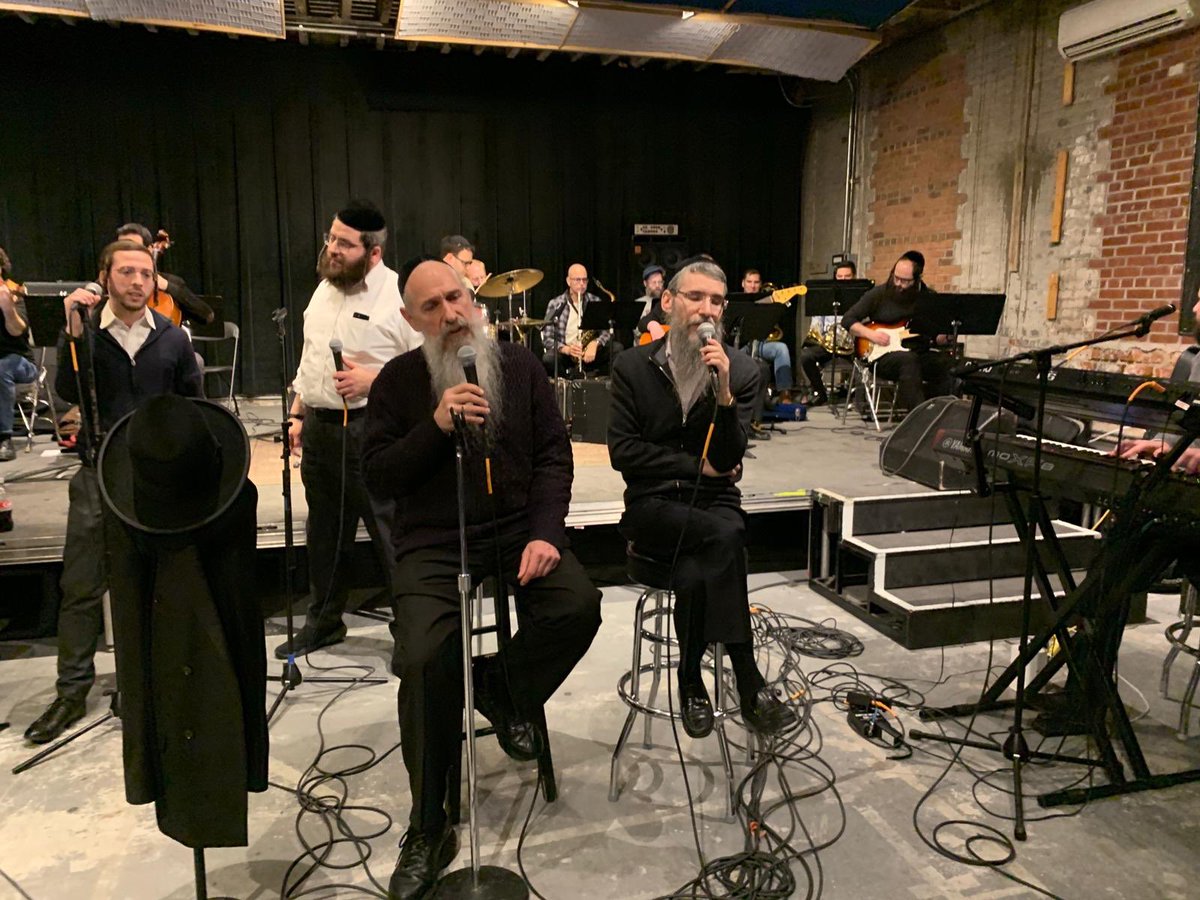 Rehearsing with <a href="/MBD_real/">Mordechai Ben David</a> &amp; <a href="/avrahamfried/">AF</a> for <a href="/ShasAThon/">Shas-a-Thon</a>! Great to once again be in the presence of such talent! #SheerVocalTalent 🎤

<a href="/TheShiraChoir/">Shira Choir</a> <a href="/TheFreilachBand/">Freilach Band</a>