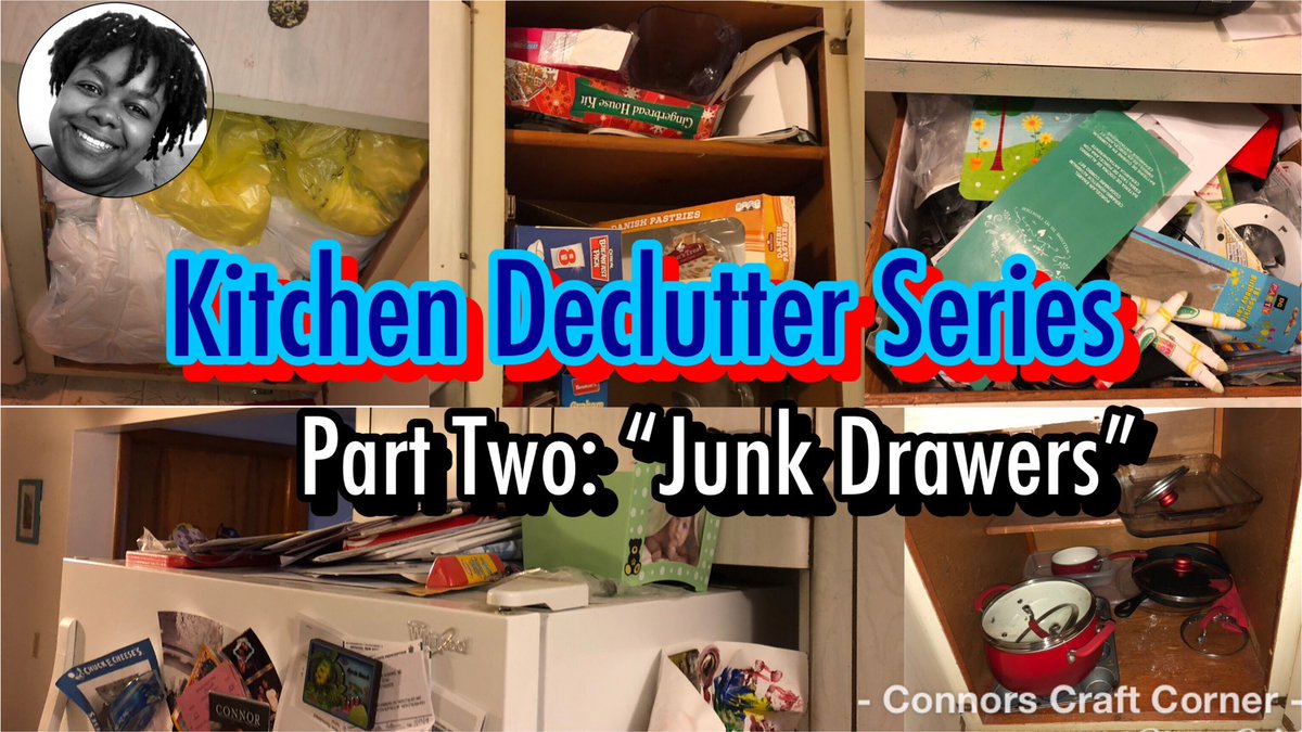 Organize With Me | Kitchen Declutter Series | Organizing Junk Drawers | ... youtu.be/oBAfiGmXt90 via @YouTube #organizewithme #declutter #cleanwithme #sahm #sahmlife #smallyoutubecommunity #hoarders #ConnorsCraftCorner #youtubemommy