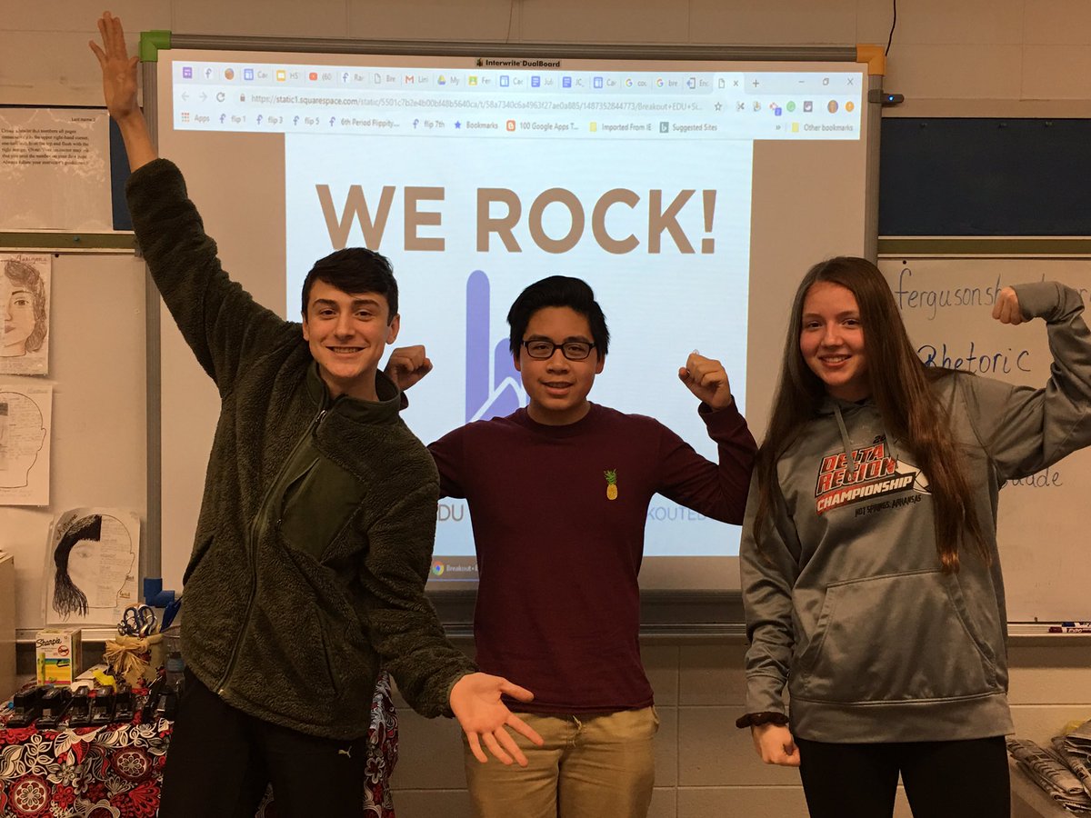 oferguso's tweet photo. My students participated in a digital escape room today to review for The Tragedy of Julius Caesar test. What fun! https://t.co/L57lEVxc8O