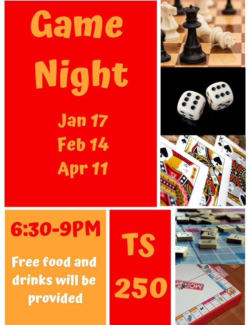 Be our Valentine this evening at Merancas Game Night! We'll be in TS 250 until 9pm and hope to see you there! #cpccstudentlife #mightymerancas #merancassga