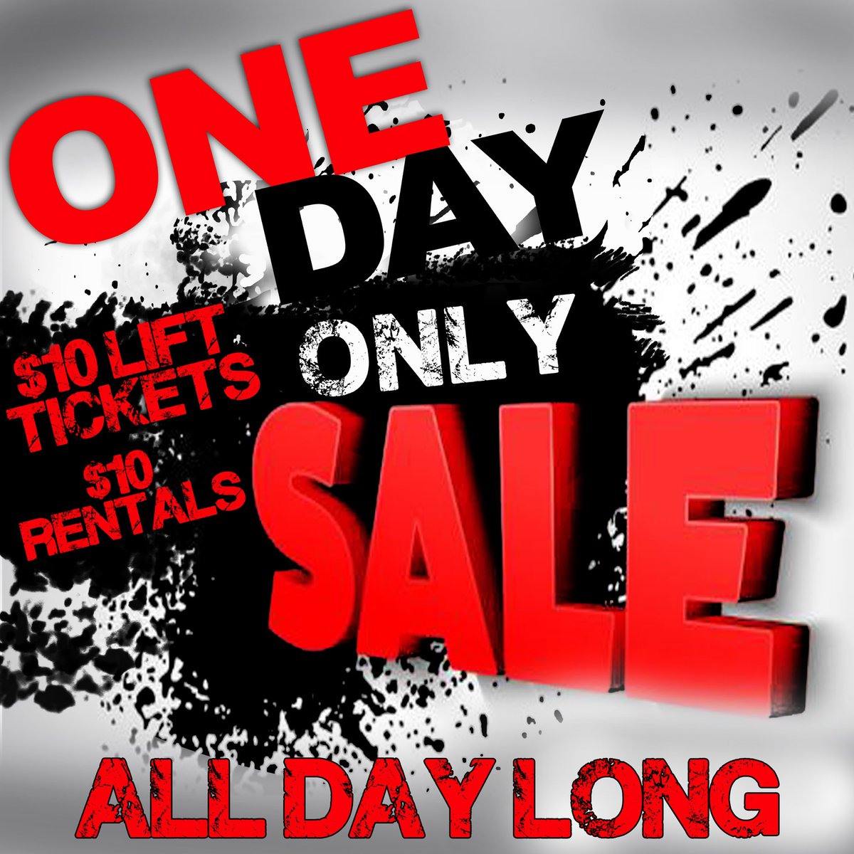 Friday February 15th only!  $10 Lift Tickets and $10 Rentals All Day Long!  Lift Tickets go on sale at 9:30am. Lifts run 10:00am to 9:00pm. <a href="/SunshineandSki/">Sunshine & Ski</a>