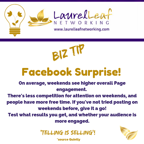 🍀👑 BIZ TIP 👑
#facebook #facebookengagement #socialmediaengagement #socialmediacontent #results #campaign #insights #analytics #networking #facebookcampaigns #ads #facebookads #marketing #socialmediamarketing #salesfunnel #sellingistelling #sales #onlinenetworking #facebookpage